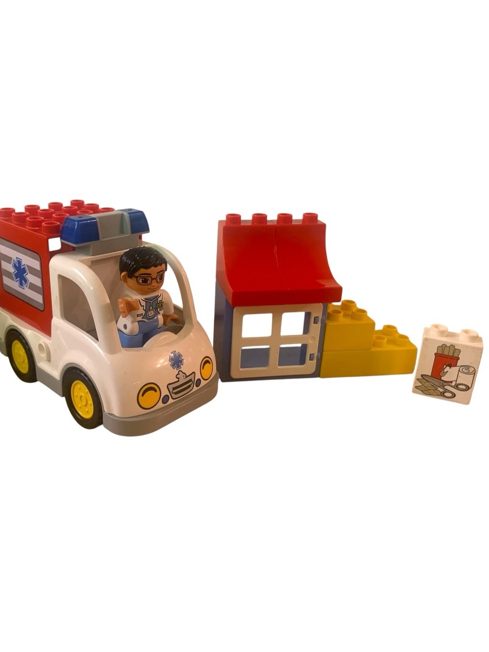 LEGO Duplo 10527 Ambulance Playset Doctor Hospital First-Aid EMT Truck Van 2014